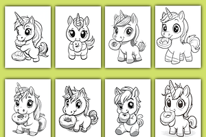 190 Cute Unicorn Coloring Pages