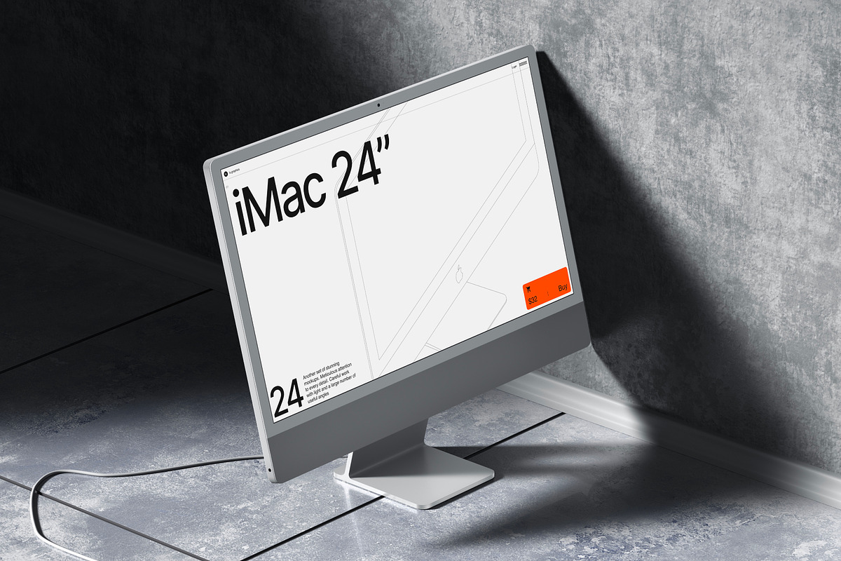 G-Mockups: iMac 24 Inch, a Mac Mockup by ls.graphics (Photo 3 of 9)