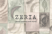 Zeria watercolor abstract wall mural, a Wallpaper Graphic by Timofi Art (Thumbnail 1 of 19)