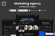 Orvix - Marketing Agency Website, a Landing Page Template by SLAB! Design (Thumbnail 1 of 5)