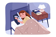 Daily routine of school girl kid set, a Person Illustration by Good Studio (Thumbnail 11 of 13)