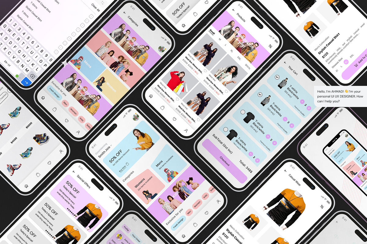 E-Commerce Shopping App UI Kit, an UI Kit Template by Muhammad_Ahmad (Photo 4 of 6)