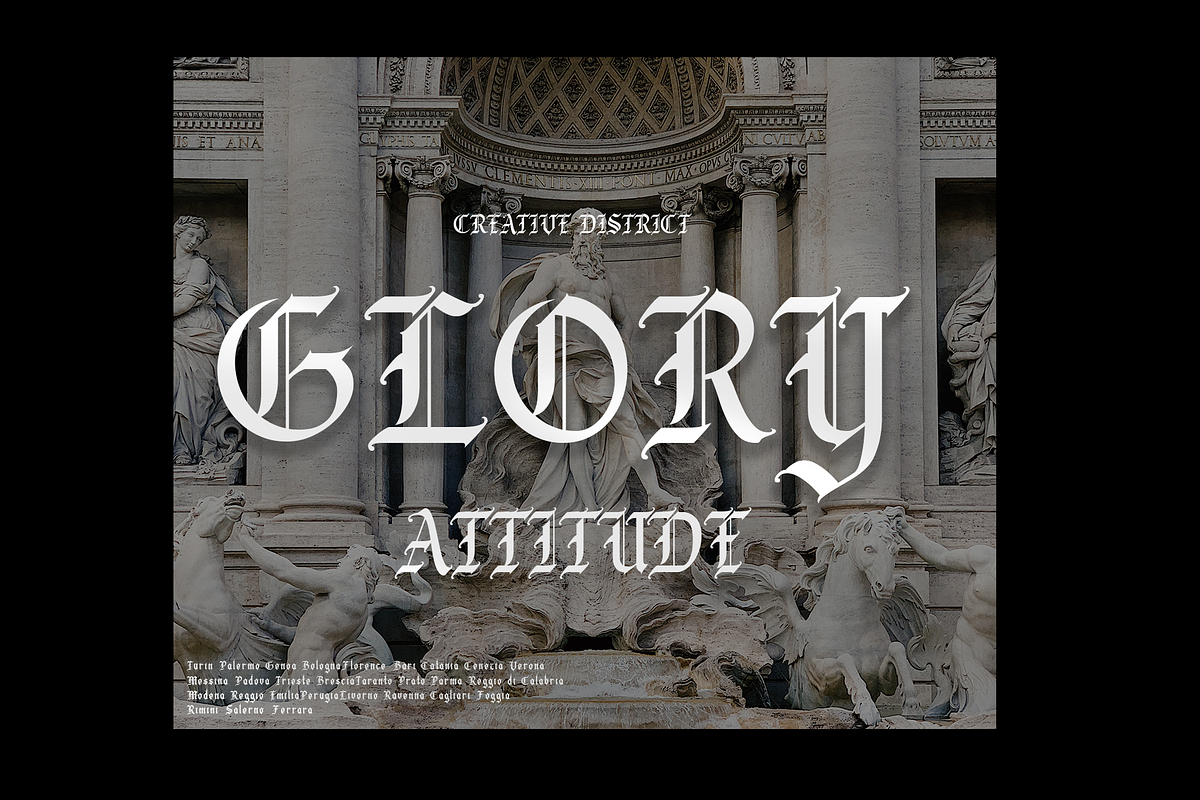 MONTENG MODERN BLACKLETTER, a Blackletter Font by dansdesign (Photo 3 of 9)