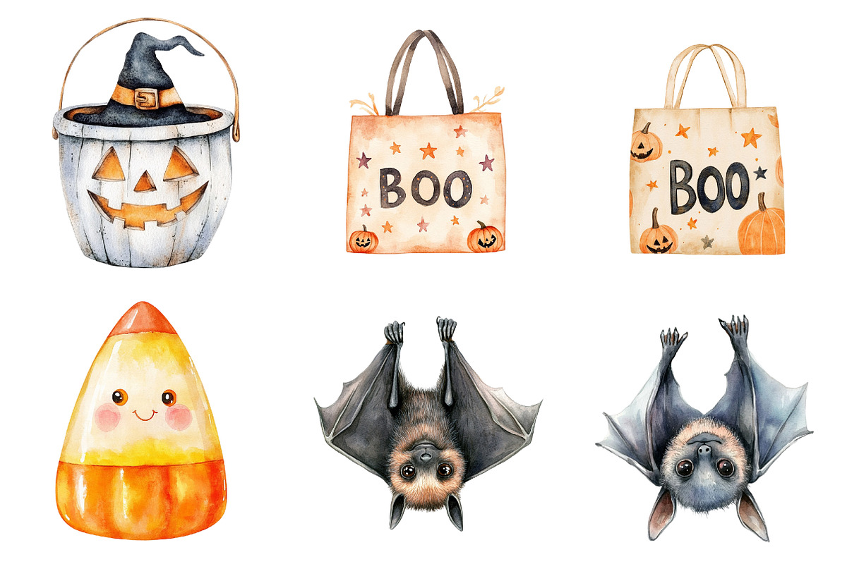 Neutral Halloween Clipart, an Illustration by CitraGraphics (Photo 3 of 6)