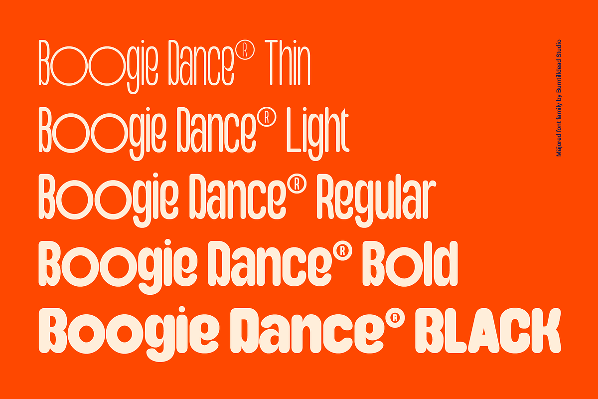 Majored Font Family, a Sans Serif Font by Burntilldead (Photo 3 of 14)