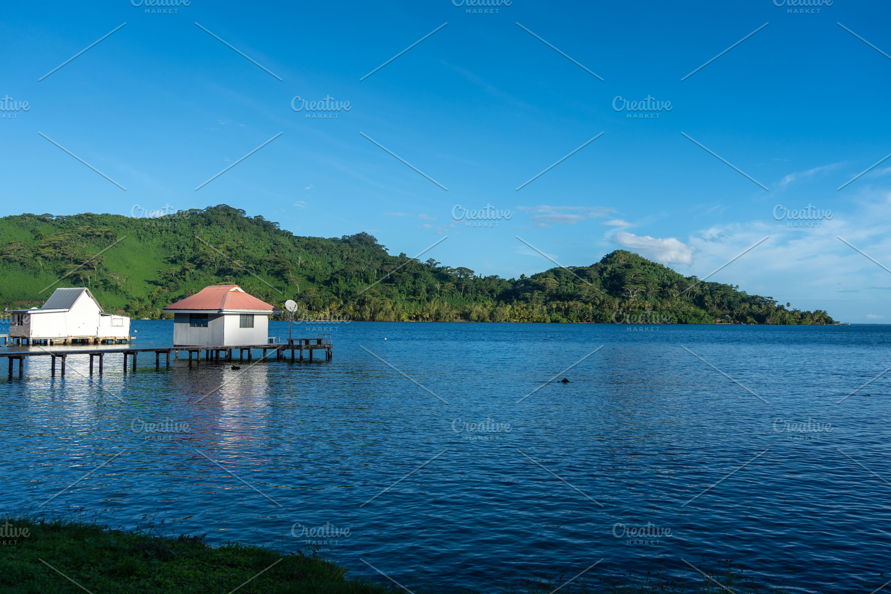 Hurepiti Bay on the island of Tahaa in French Polynesia, a Nature Photo by GoodGoods