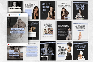 Coach Instagram Template Pack, a Templates & Theme by Motion Studio