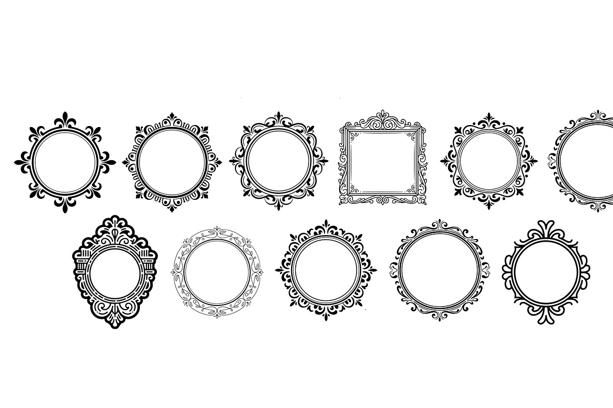 Ornamental label frames 25 svg items, a Background Graphic by SketchArtStudio (Photo 2 of 3)