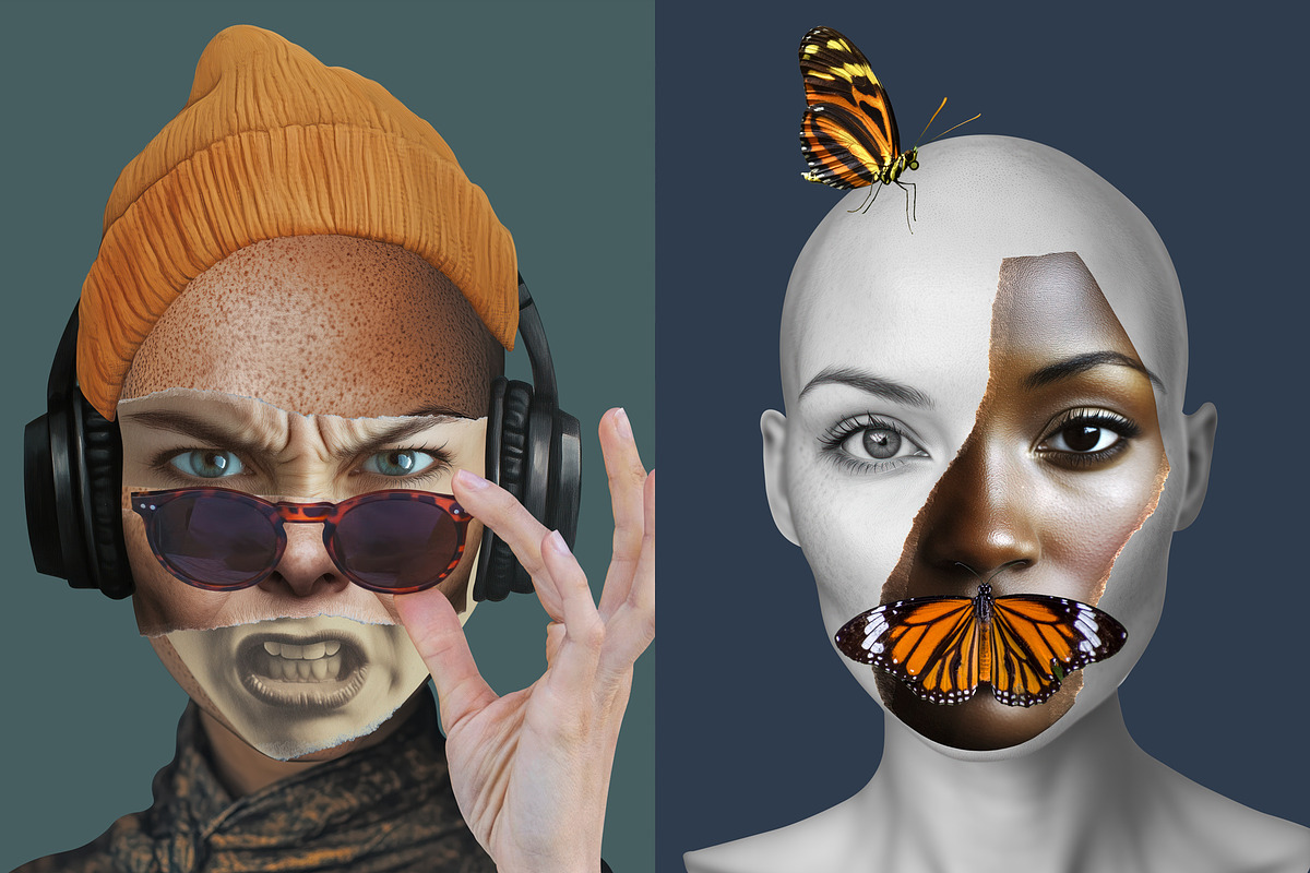 The Face Collage, an Object Graphic by Graphicdome (Photo 10 of 21)