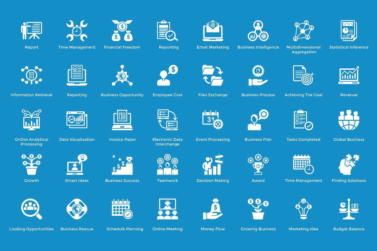 224 Project Managment Vector Icons, a Solid Icon by Vectors Market (Photo 4 of 7)