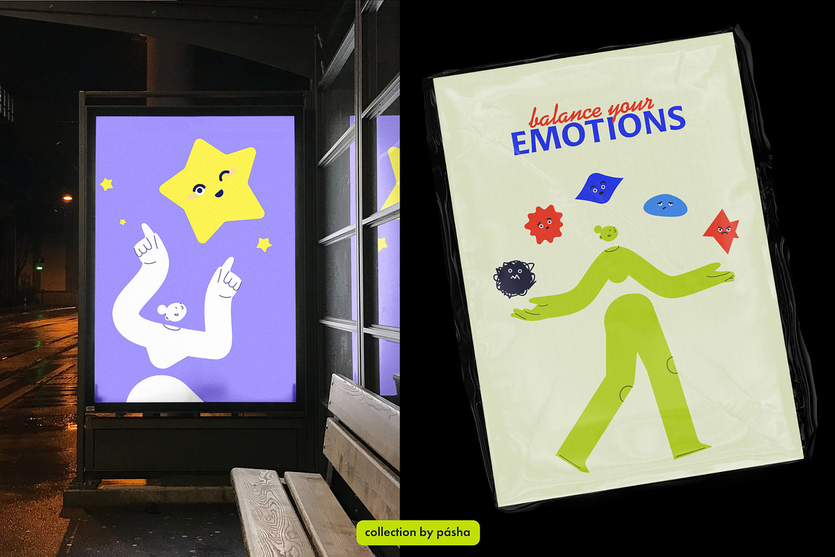 Abstract Character & Emotions, an Education Illustration by Pásha (Photo 6 of 7)