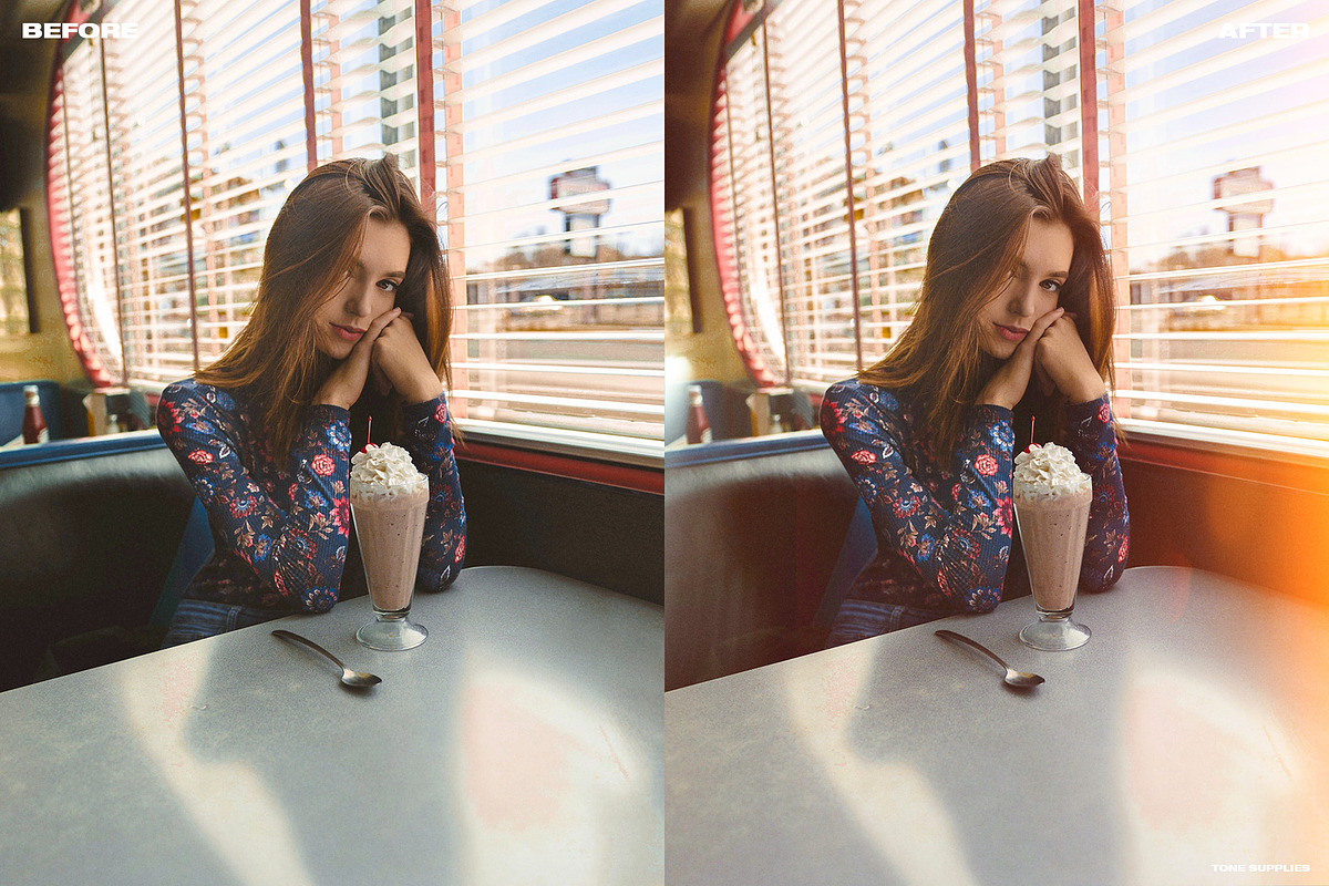 60 Retro Analog Light Leak Overlays, a Layer Style Add-On by TONE SUPPLIES (Photo 10 of 12)