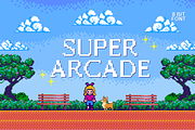 Super Arcade Font – 8-Bit Pixel Type, a Sans Serif Font by Creativetacos (Thumbnail 1 of 10)