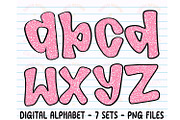 Preppy Retro Back to School Alphabet, an Object Graphic by RETROVIBZDESIGNS (Thumbnail 3 of 8)
