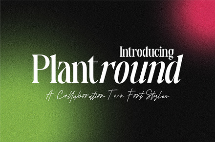Plantround, a Serif Font by Pustudio