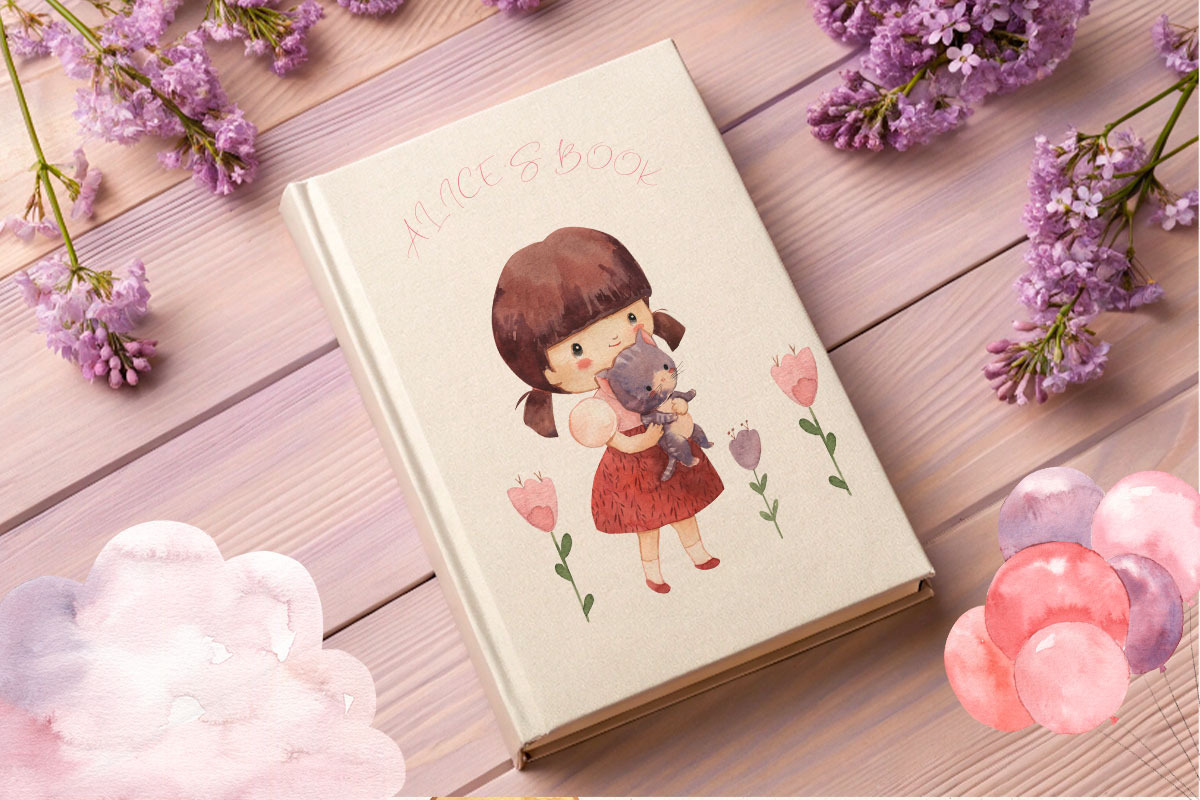GIRL- GIRL. Watercolor clipart, a Person Illustration by OlliArtDesign (Photo 3 of 5)