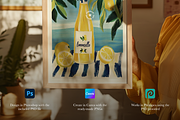 Frame Mockup - ISO A4 or 5x7 ratio, a Household Mockup by The White Space Co. (Thumbnail 4 of 4)
