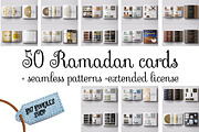 50 Ramadan designs, a Background Graphic by Big Bundles Shop (Thumbnail 1 of 6)