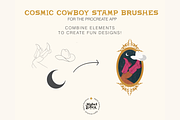 Cosmic Cowboy Stamp Brushes, a Brush Add-On by Mabel & Bea (Thumbnail 5 of 6)