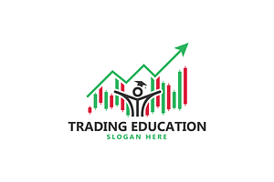 Trading Education Icon Logo Design, a Branding & Logo Template by Advateik ™
