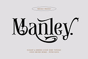 Manley, a Serif Font by Cruzine (Thumbnail 1 of 8)