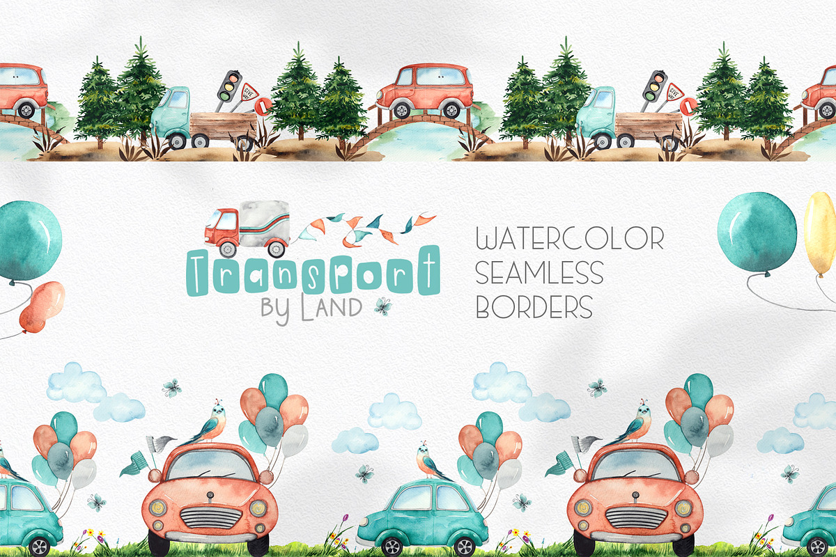 Watercolor Transport by land, an Object Graphic by Ana-Sakuta (Photo 7 of 22)