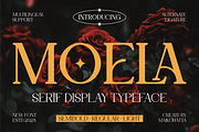 Moela - Serif Display Typeface, a Serif Font by MaikoHatta (Thumbnail 1 of 7)