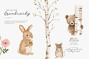 whimsical woodland clipart set, a Decorative Illustration by Patishop Art (Thumbnail 8 of 15)