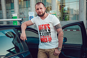 Men's T-Shirt Mock-Up, a Shirt Mockup by Freeman Studio (Thumbnail 13 of 20)