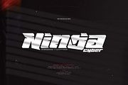 Ninja Cyber - A Display Typeface, a Sans Serif Font by Linecreative (Thumbnail 1 of 7)