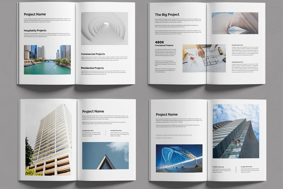 Architecture Portfolio Template, a Brochure Template by MightyDesign (Photo 3 of 6)
