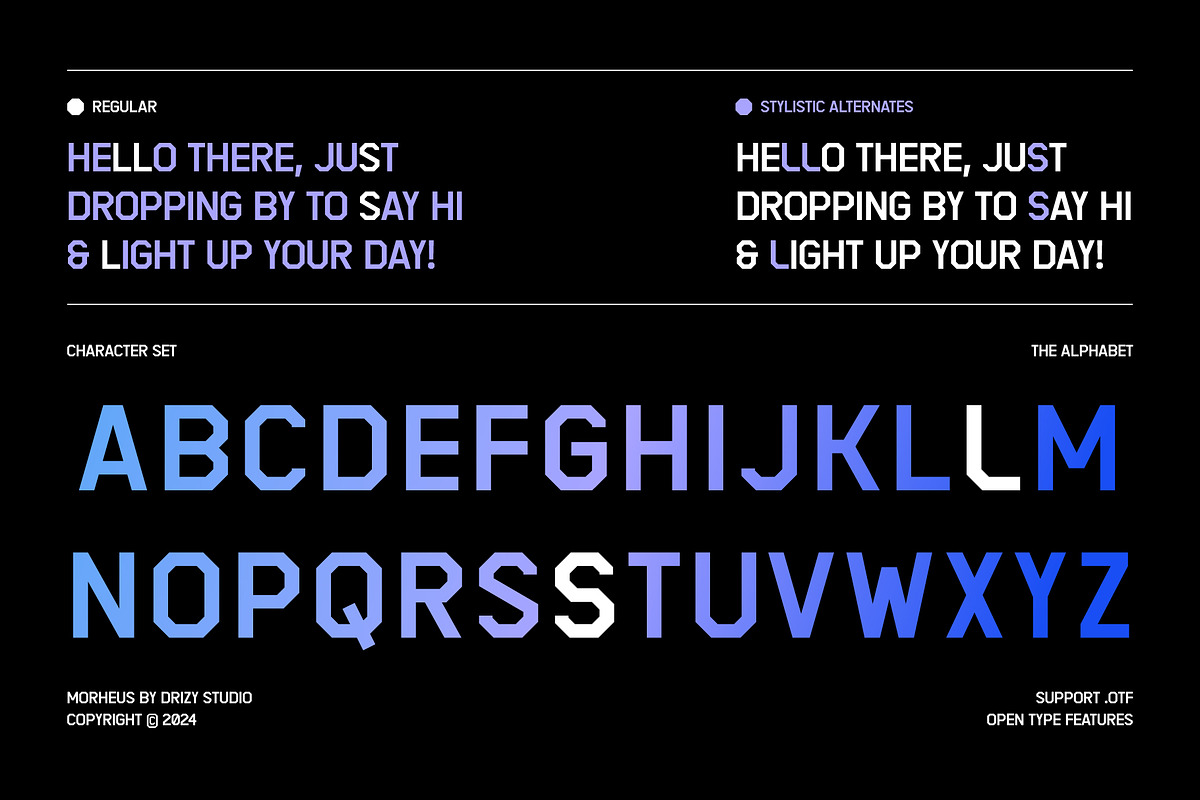 Morheus – Squared Edge Elegant Sans, a Sans Serif Font by Drizy (Photo 4 of 10)