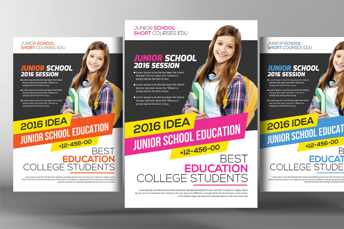 Community College Flyer Template, a Flyer Template by graphicforest