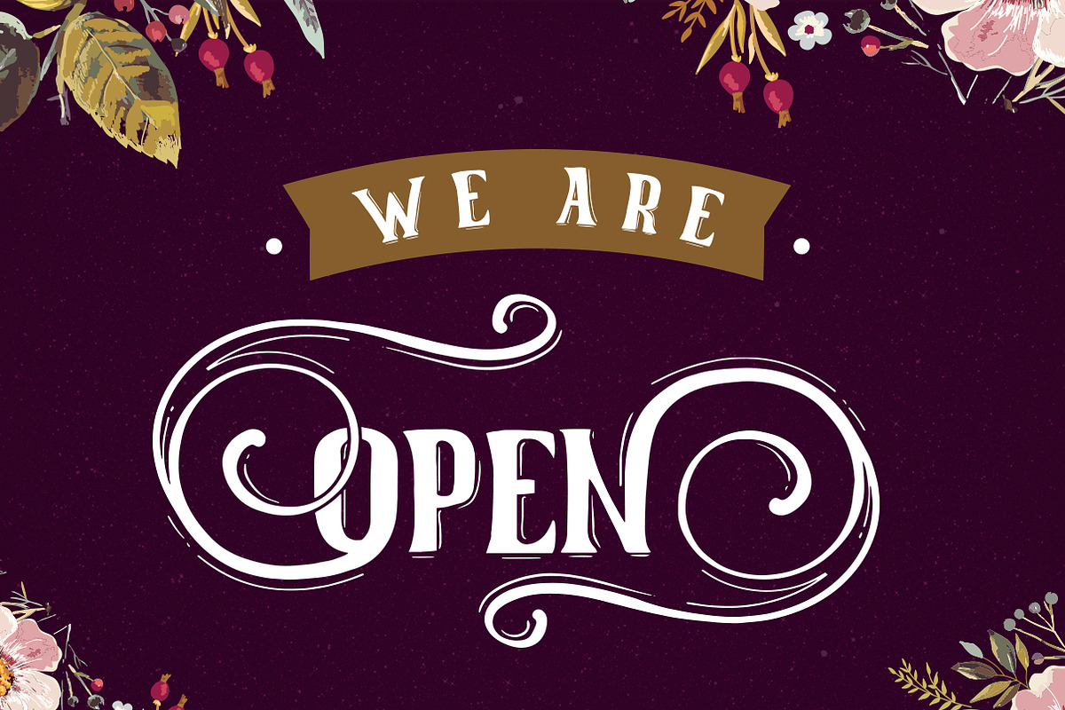 Corisa display font with swashes preview 5