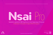 Nsai Pro Rounded Compressed, a Font by Aukimvisuel (Thumbnail 1 of 12)