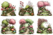 Whimsical Spring Pathway Clipart, an Illustration by Dream Creation (Thumbnail 5 of 5)