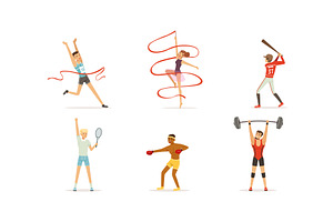 People Doing Different Kind of, a Sport Illustration by TopVectors