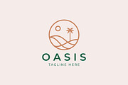 Oasis Logo Desert Dune Palm Dates, a Branding & Logo Template by Signatoro (Thumbnail 2 of 3)