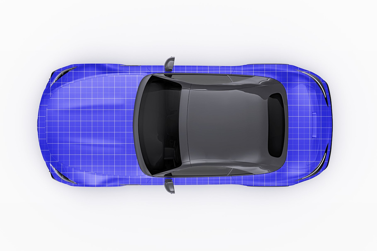 Luxury V8 Sport Convertible Set, an Advertising Mockup by Halal Graphic Studio (Photo 10 of 12)
