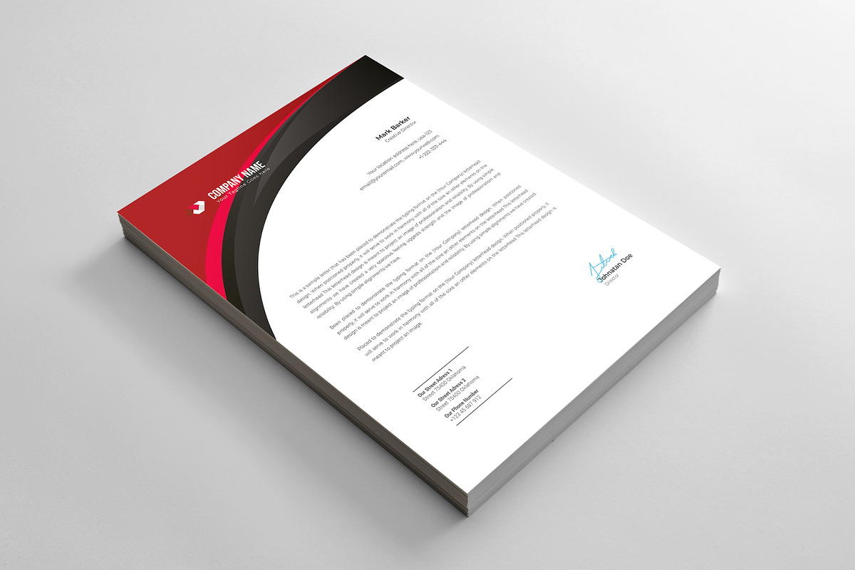 Letterhead, a Stationery Template by Curve Design (Photo 1 of 4)
