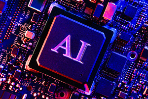 Artificial Intelligence Chip on Futuristic Circuit Board, a Technology Photo by Davizro's Market