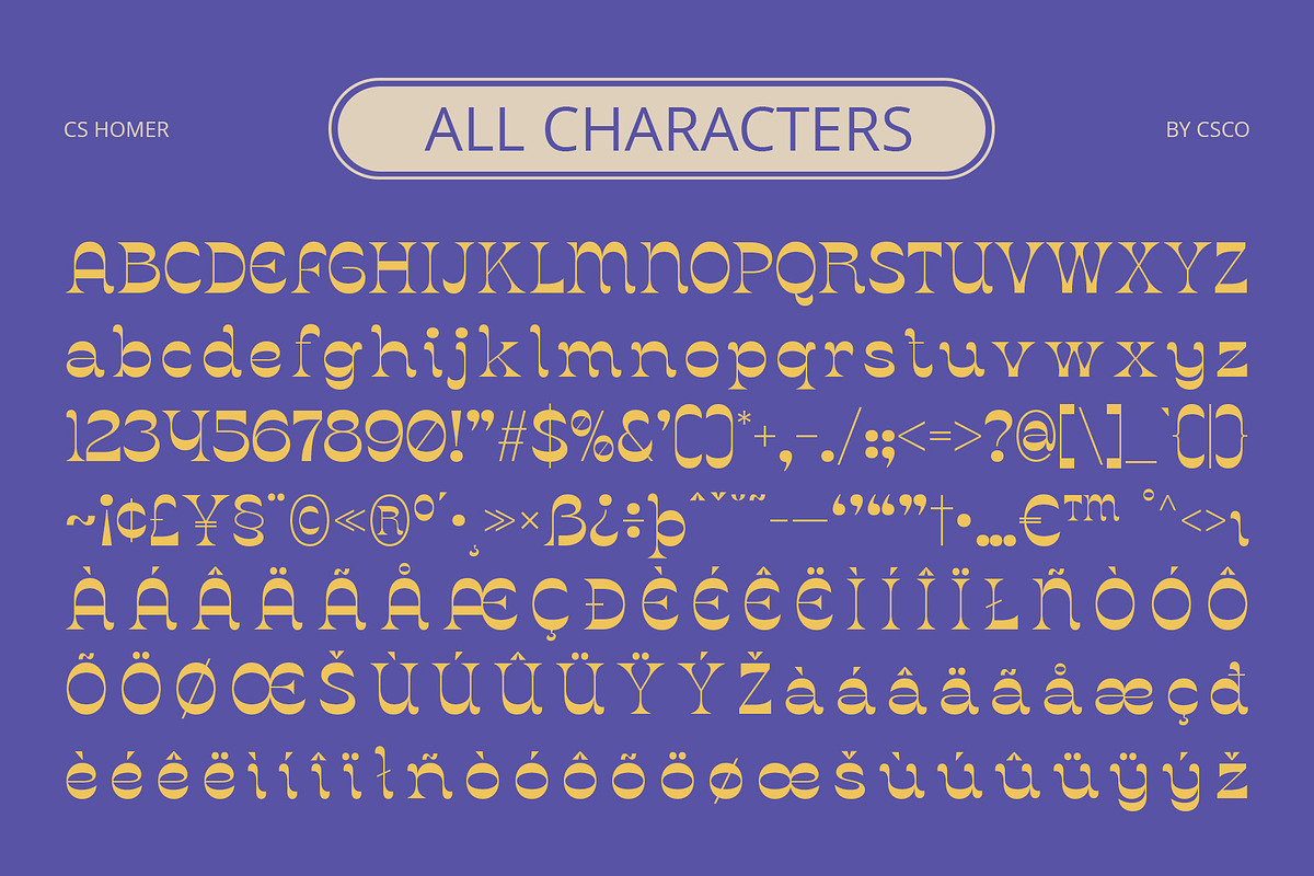 CS Homer - Reverse Contrast Font preview 8