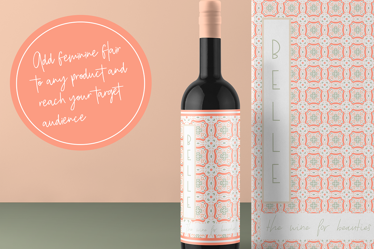 Peaches and Sage Seamless Patterns, a Pattern Graphic by TheLegacyBrandingCo (Photo 2 of 14)