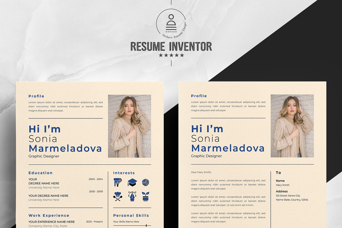 Executive Resume & Portfolio Bundle, a Resume Template by ResumeInventor (Photo 2 of 5)