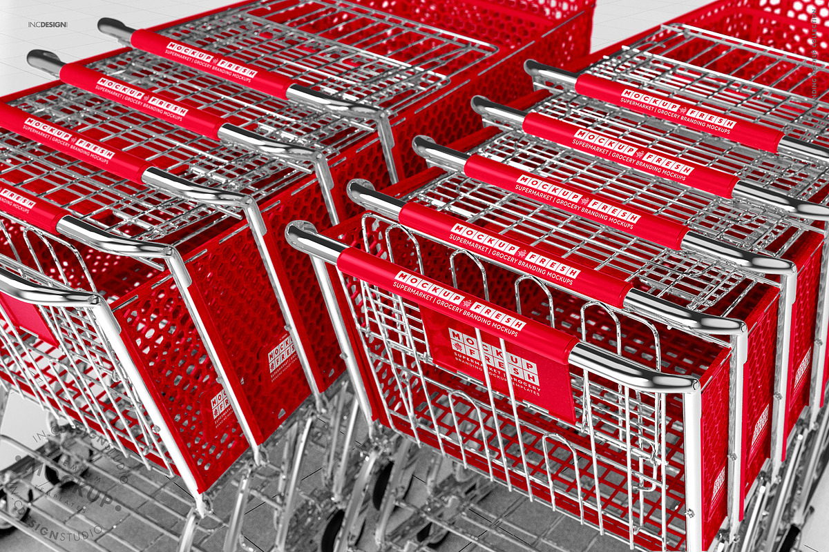 Shopping Cart Branding Mockup, a Product Mockup by INCDesign (Photo 7 of 14)
