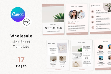 Wholesale Line Sheet Template, a Marketing Template by PittaFinePrint