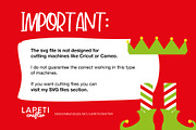 Festive Elf SVG Bundle - Elf Hat, a Seasonal Illustration by Lapeticrafter (Thumbnail 2 of 4)
