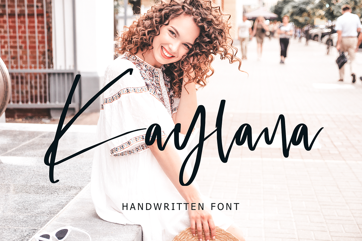 Kaylana Handwritten Font, a Script Font by Formatika Studio (Photo 1 of 6)