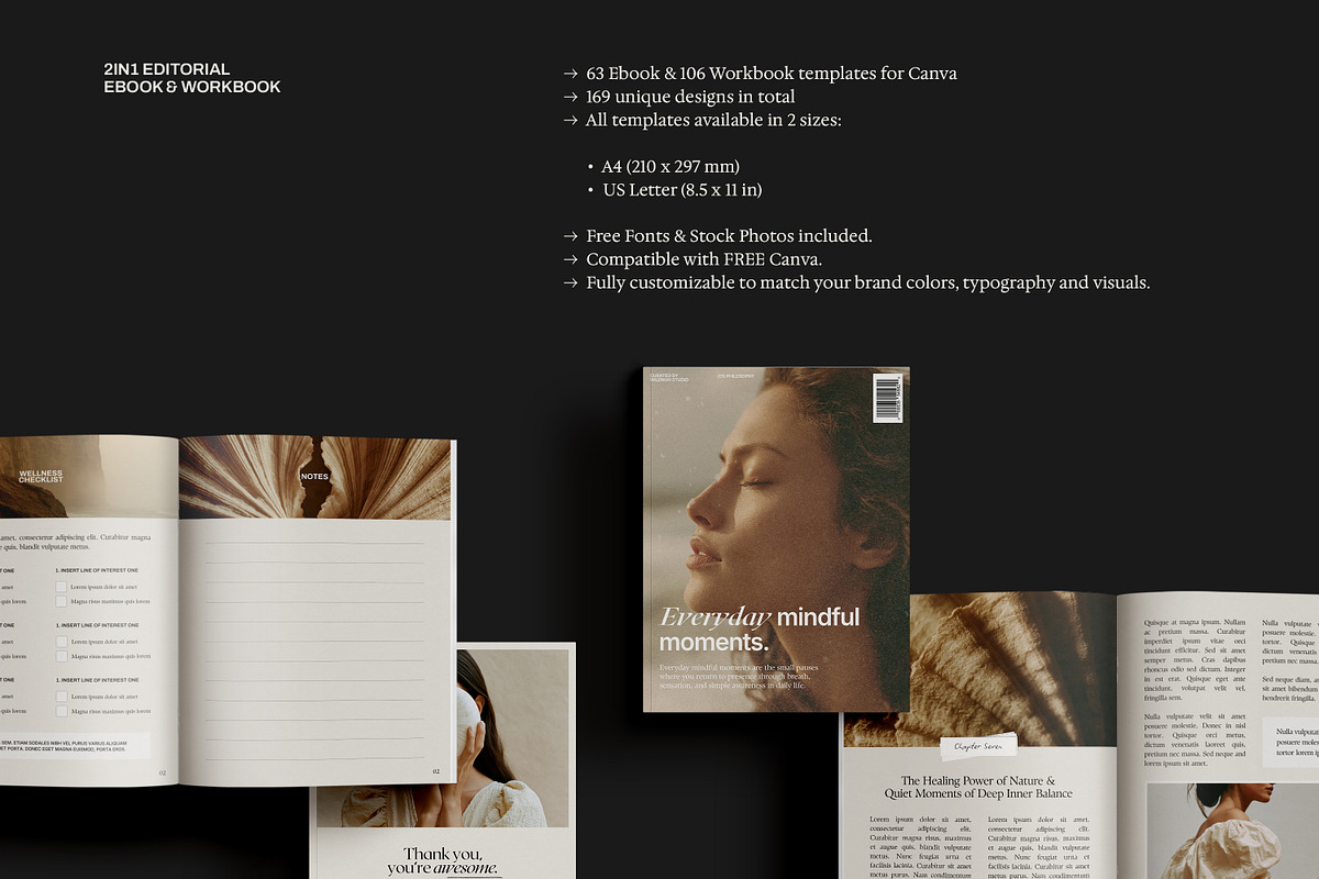 2n1 Ebook & Workbook Templates, a Magazine Template by Wildnun Studio (Photo 2 of 38)