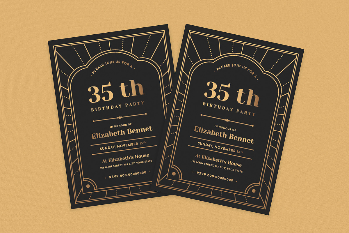 Birthday Invitation, an Invitation Template by graphicook (Photo 2 of 2)